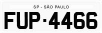 License plate of Brazil, Authorities (1990)