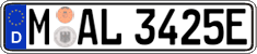 German license plate, Electric vehicles