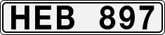 License plate of Sweden, Regular plates