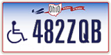 Ohio, Vehicles for disabled persons (123ABC)