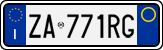 License plate of Italy, Cars (1994 year series)