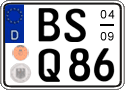 German license plate, Seasonal plates