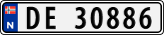 License plate of Norway, Cars