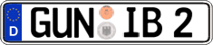 German license plate, Regular plates