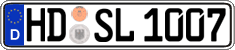 German license plate, Regular plates
