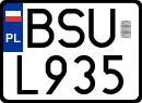 License plates of Poland, Regular car plates