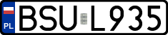 License plates of Poland, Regular car plates