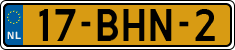 License plate of the Netherlands, Heavy Commercial Vehicles (1994 system)