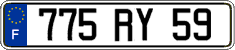 French license plate, FNI