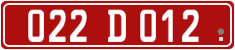 License plate of Georgia, Diplomatic