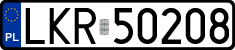 License plates of Poland, Regular car plates