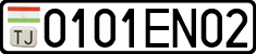 License plate of Tajikistan, Private owners (2009)