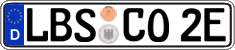 German license plate, Electric vehicles