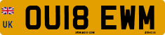 License plate of the United Kingdom, 2001 year system