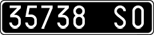 License plate of Italy, Cars (1927 year series)