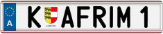 License plate of Austria, Vanity Plates