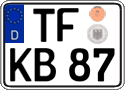 German license plate, Regular plates