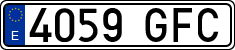 License plates of Spain, Ordinary (2000)
