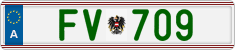 License plate of Austria, Official services and consulates