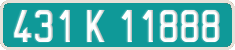 French license plate, Diplomatic