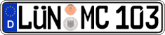 German license plate, Regular plates