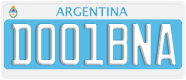 License plate of Argentina, Diplomatic