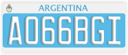 License plate of Argentina, Diplomatic