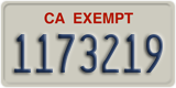 California, Exempt (1234567)