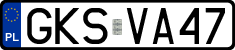 License plates of Poland, Regular car plates