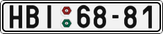 License plate of the Czech Republic, Cars (1960)