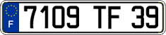 French license plate, FNI