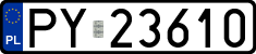 License plates of Poland, Regular car plates
