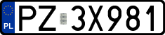 License plates of Poland, Regular car plates