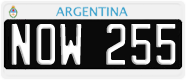 License plate of Argentina, Cars (1995, ABC 123)