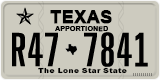 Texas, Apportioned vehicles (2012) (A12-3456)