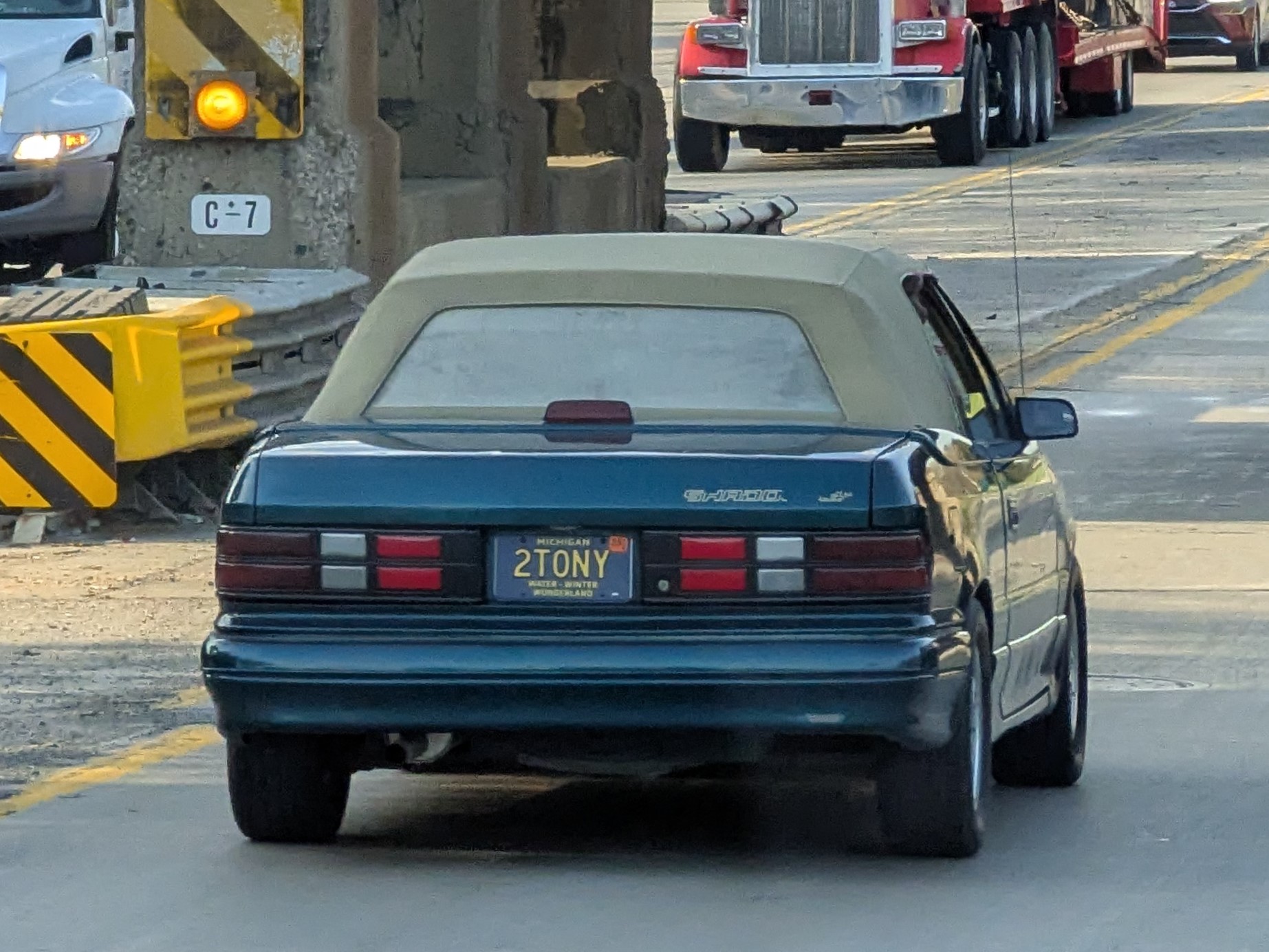 2T0NY, Dodge Shadow 1st gen 2-door Convertible (27; P-body), facelift, 1990–1993