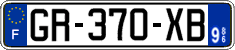 French license plate, SIV (ordinary)
