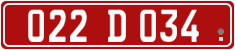 License plate of Georgia, Diplomatic