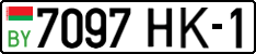 License plate Belarus, Cars (2004)