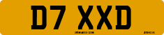 License plate of the United Kingdom, 1983 year system