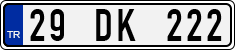 License plate of Turkey, Regular plates