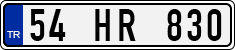 License plate of Turkey, Regular plates