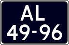 License plate of the Netherlands, Imported oldtimers (cars)