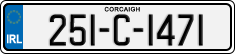 License plate of Ireland, Regular plates