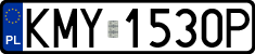 License plates of Poland, Regular car plates