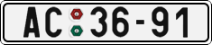 License plate of the Czech Republic, Cars (1960)