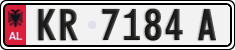 License plate of Albania, Cars (1993)