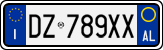 License plate of Italy, Cars (1994 year series)