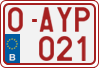 License plate of Belgium, Regular plates (2010)