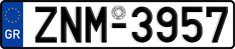 License plate of Greece, Cars